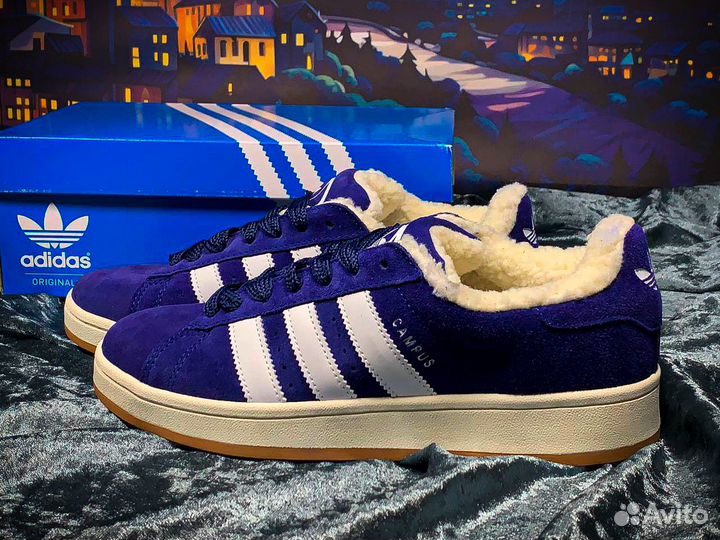 Кроссовки зимние adidas campus