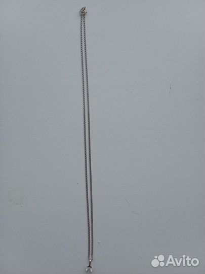 Серебряная цепочка женская с кулоном