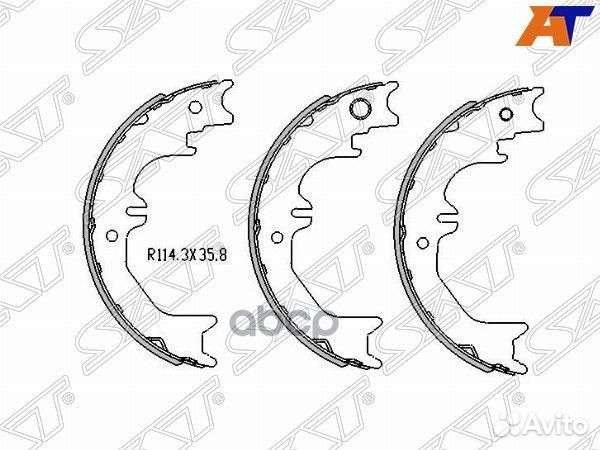 Колодки ручного тормоза toyota land cruiser 98