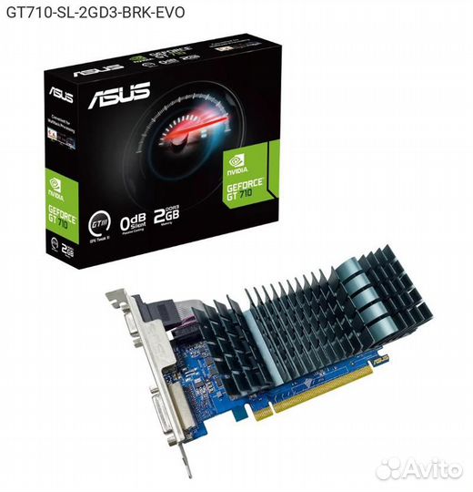 Видеокарта Asus nVidia GeForce GT 710 EVO DDR3 2GB