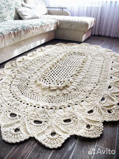 Вязаный ковер