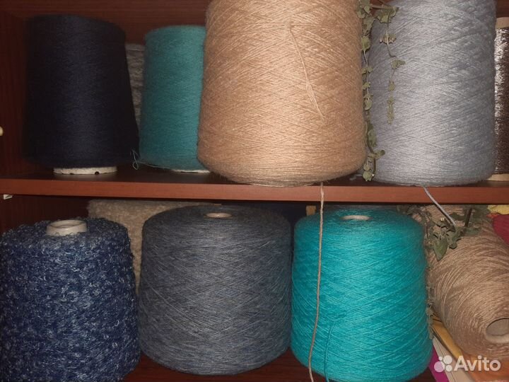 Пряжа для вязания бобинная меринос кашемир альпака