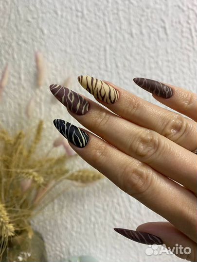 Маникюр гель лак наращивание ногтей