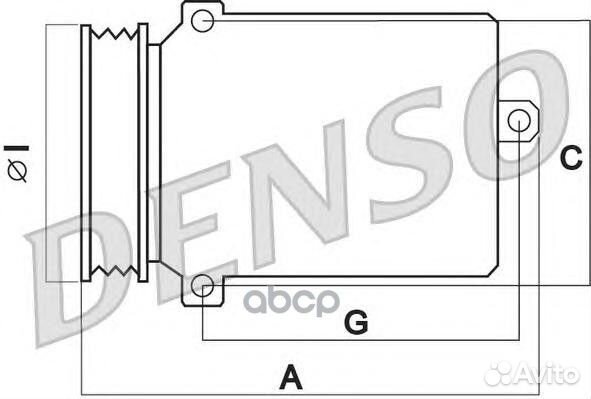 Компрессор кондиционера DCP32022 Denso