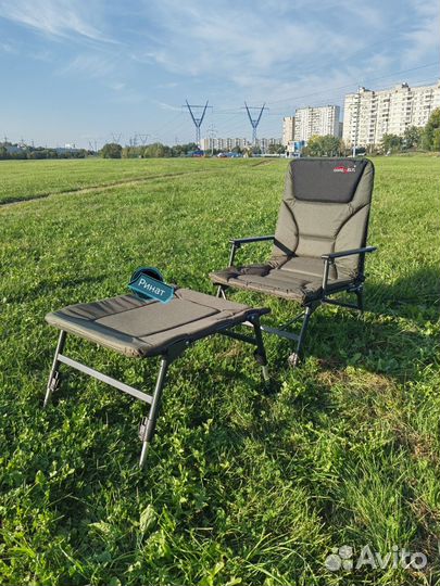 Карповое кресло с подставкой для ног