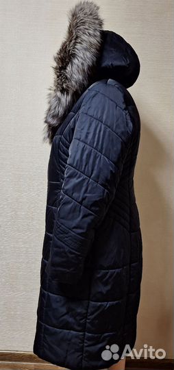 Пуховик зимний длинный женский