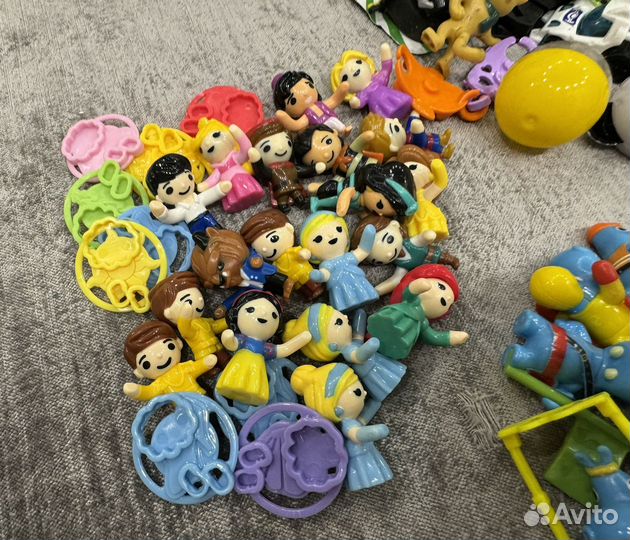 Киндер сюрпризы принцессы Диснея, бегемоты и др