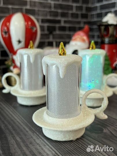 Свечки новогодние. Украшения, сувениры, подарки