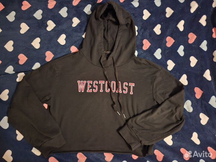 Черное худи женское