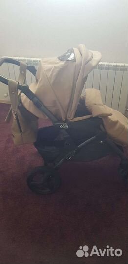 Детская коляска 3 в 1 из эко кожи CAM premium