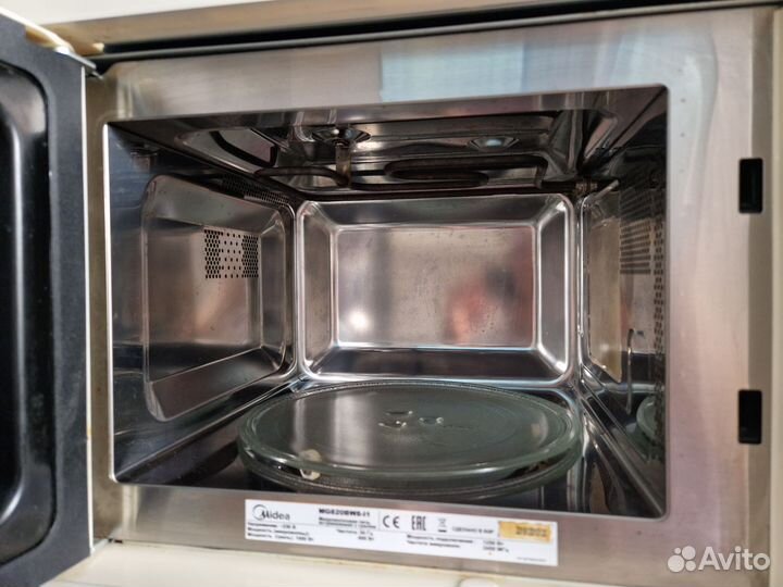 Встраиваемая микроволновая печь Midea с грилем