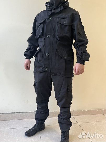 Тактический костюм Горка-8 Спецназ. Черный. Лето