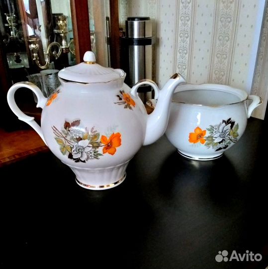 Набор Чайник и Супница фарфор СССР