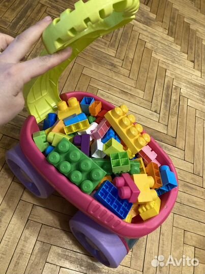 Mega bloks тележка (Lego Duplo)