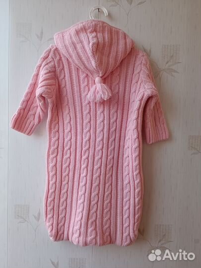 Конверт на выписку для девочки, комбинезон