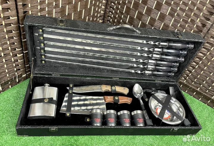 Шашлычный набор в кейсе. Новый