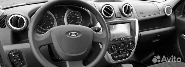 Рамка для магнитолы Лада Гранта Калина