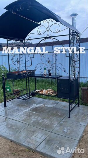 Беседка с мангалом