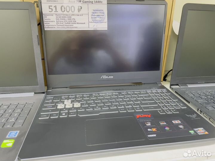 Игровой Ноутбук HP Nitro5 Asus Tuf Dell oled