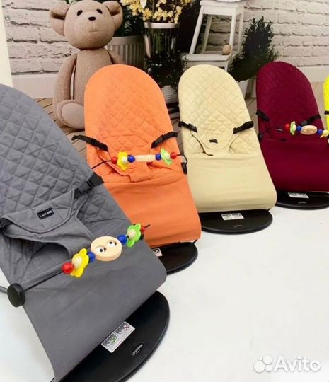 Шезлонг детский новый