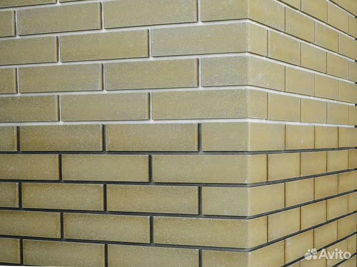 Кирпич облицовочный желтый