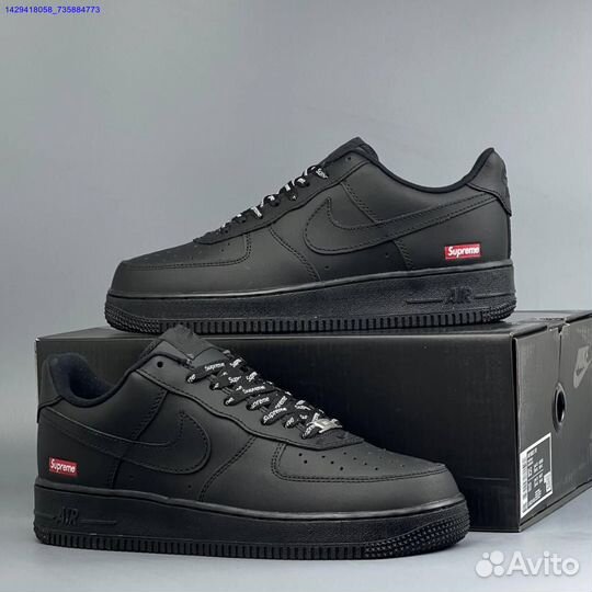 Кроссовки Nike Air Force 1 Low & Supreme (Арт.96653)