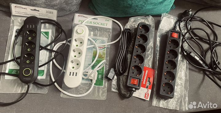 Сетевой фильтр с usb (2м и 5м)