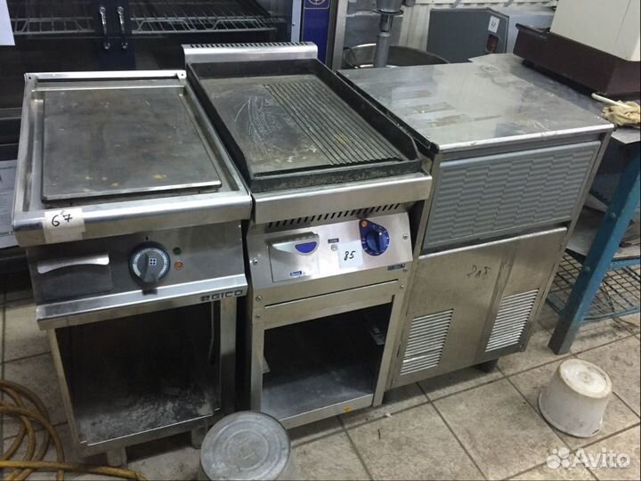 Плиты и фритюры для небольшого кафе б/у