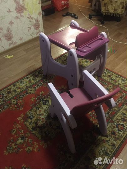 Детский стол и стул трансформер