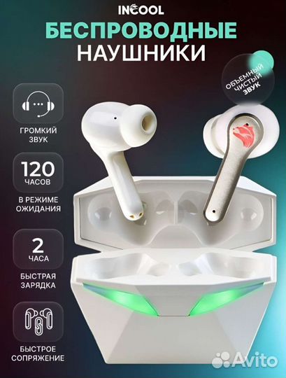 Беспроводные наушники TWS с микрофоном