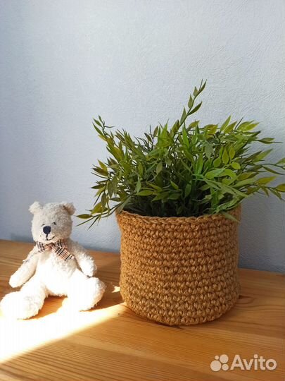 Корзинка из джута