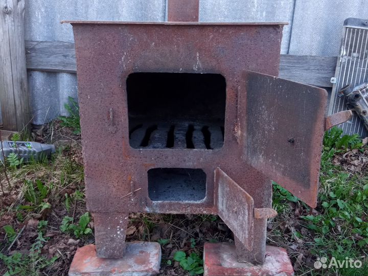 Печь буржуйка для гаража бу