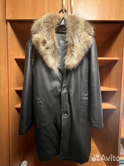 Куртка кожанная с мехом
