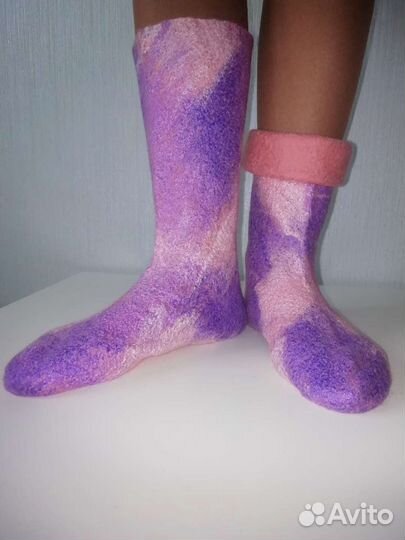 Носки валяные из шерсти