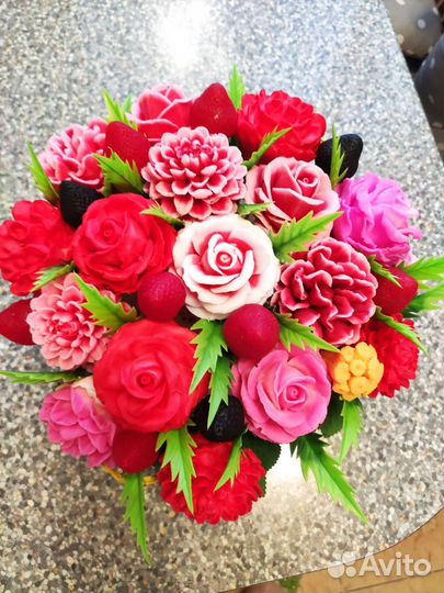 Букет цветы из мыла