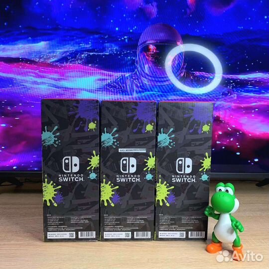 Прошитый Новый Nintendo Switch Oled Splatoon 3