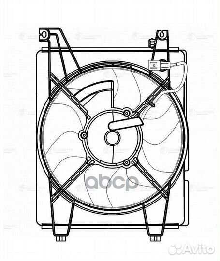 Вентилятор радиатора кондиционера hyundai elantra
