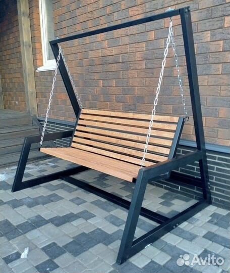 Садовые качели лофт