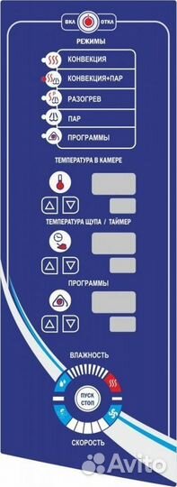 Пароконвектомат пка 6-1/1пм2