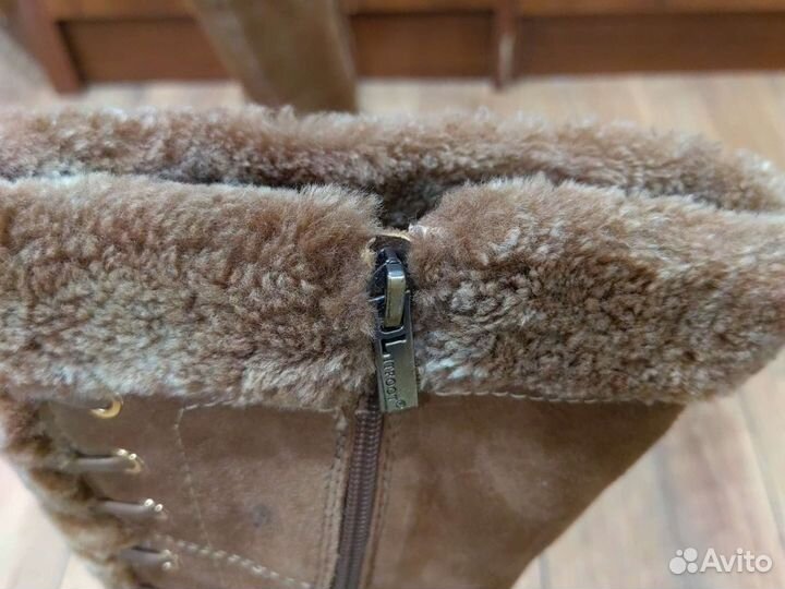 Сапоги зимние женские замшевые 39