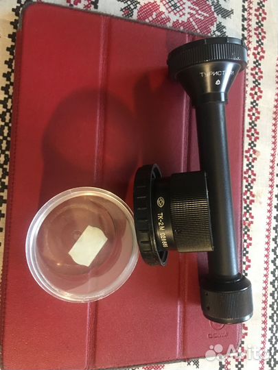 Телеконвертор ТК-2м + зрительная труба