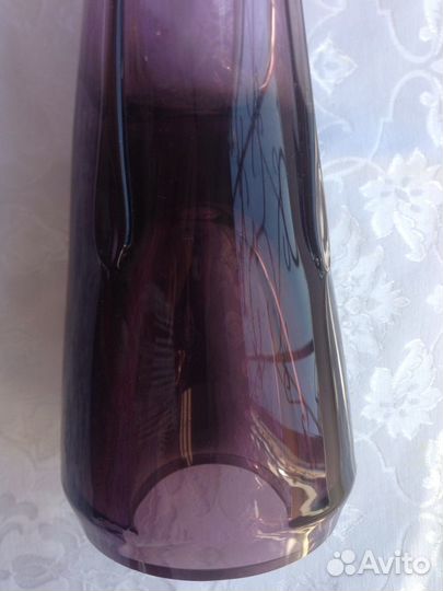 Ваза для цветов богемия чехословакия