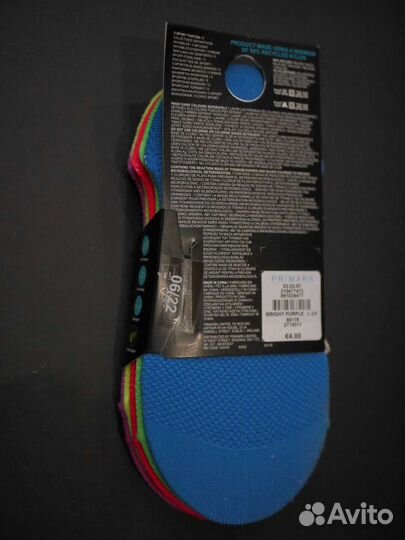 Носки женские новые Primark следки размер 35-38