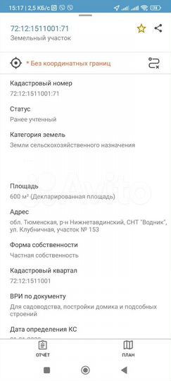 Участок 6 сот. (СНТ, ДНП)