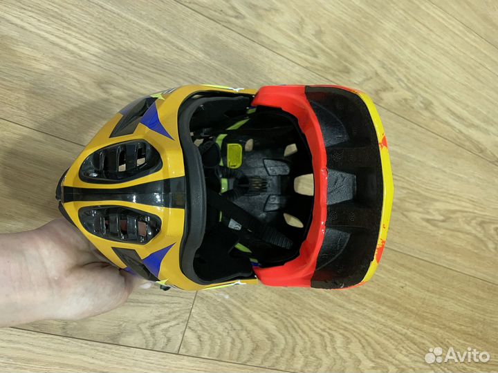 Шлем детский защитный/FullFace/велошлем Jetcat