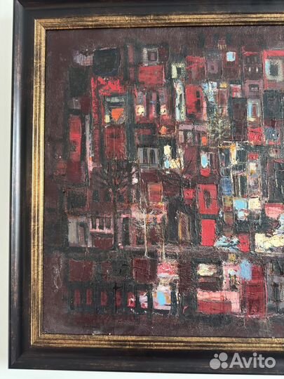 Картина сер.20 века масло на холсте Франция