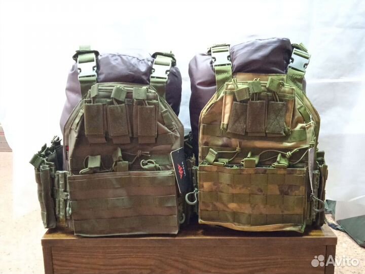 Бронежилет бр5 с плитами олива и мох Казань