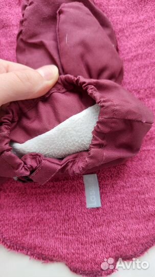 Комплект Шапка шлем и варежки краги Lassie 50-54