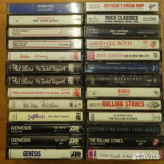 Аудиокассеты с записью Rock Made in USA