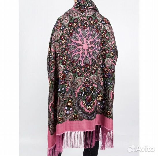 Павлопосадский платок шерсть